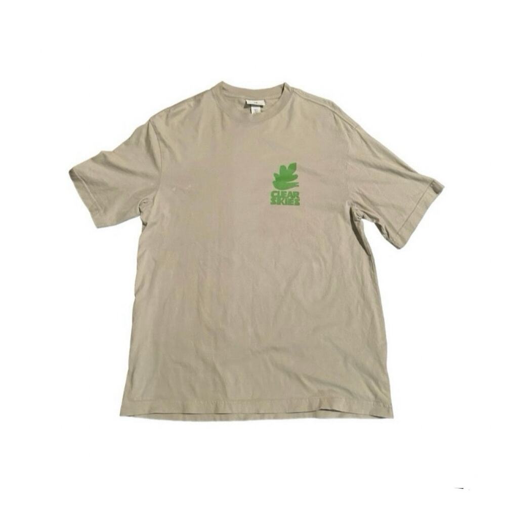 H&M Green Graphic T-shirt Clear Skies Tourist Streetwear
